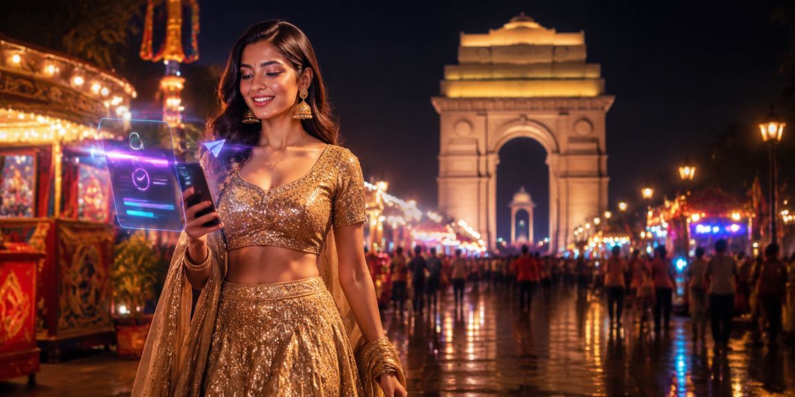 User making a mobile payment near India Gate, Delhi
